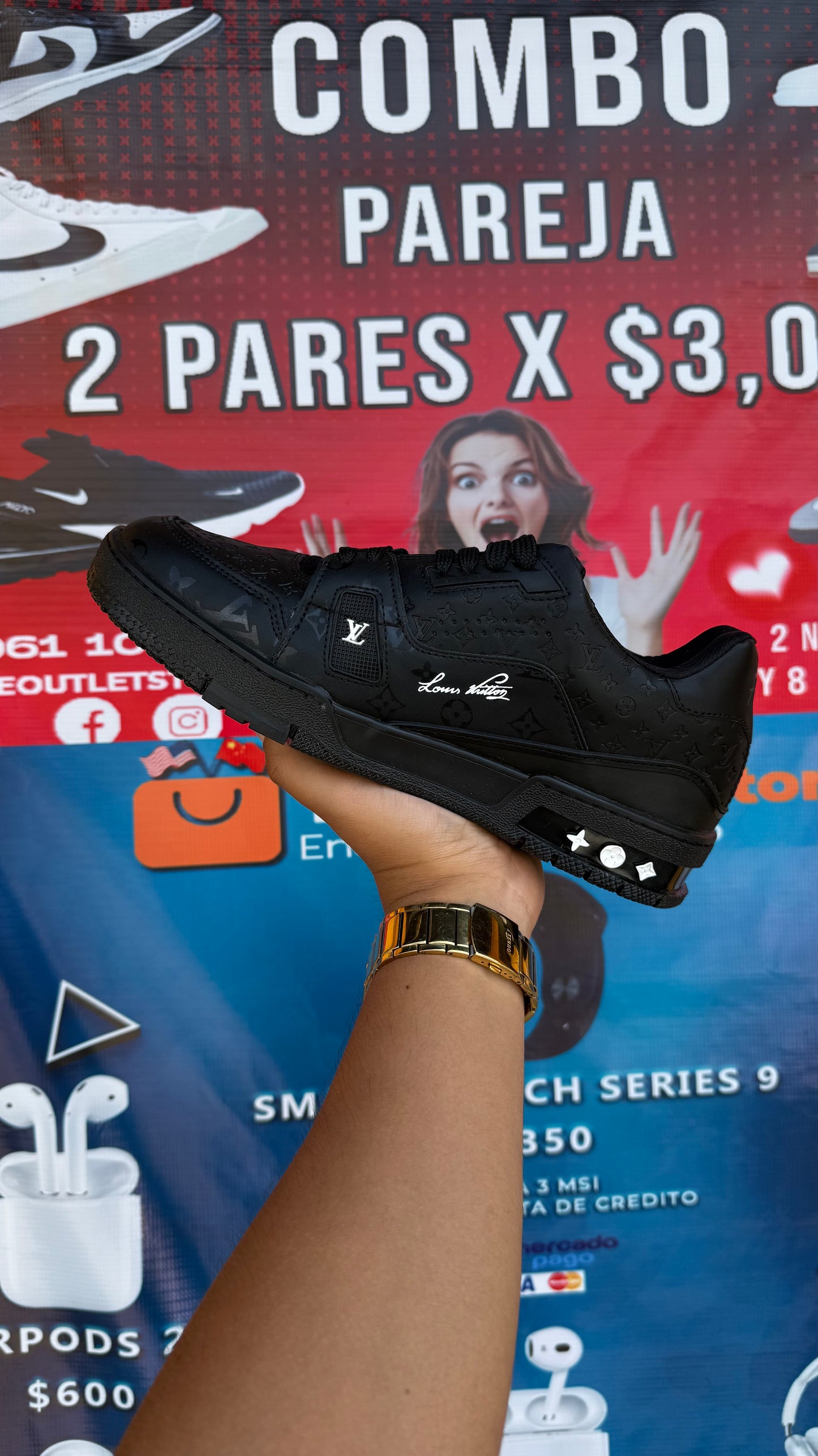 Louis Vuitton Trainer (FULL BLACK)