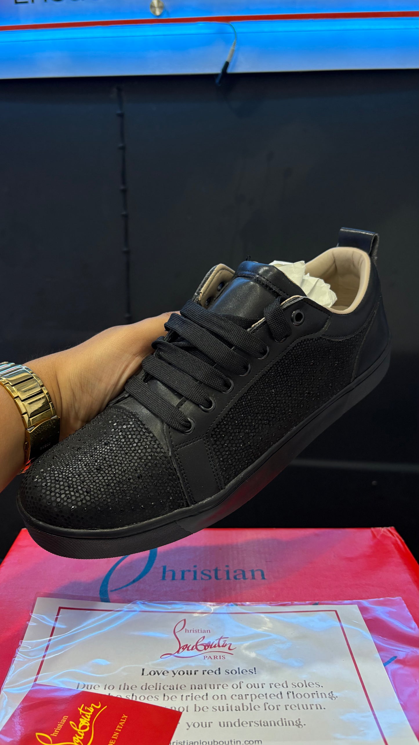 Suela Roja Christian Louboutin Spikes